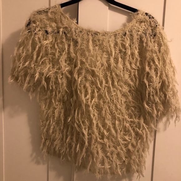 Zara faux feather shirt - Picture 3 of 3